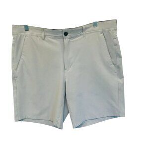 George Men's Flat Front Bermuda Golf Shorts Size 40 in Light Gray Activewear